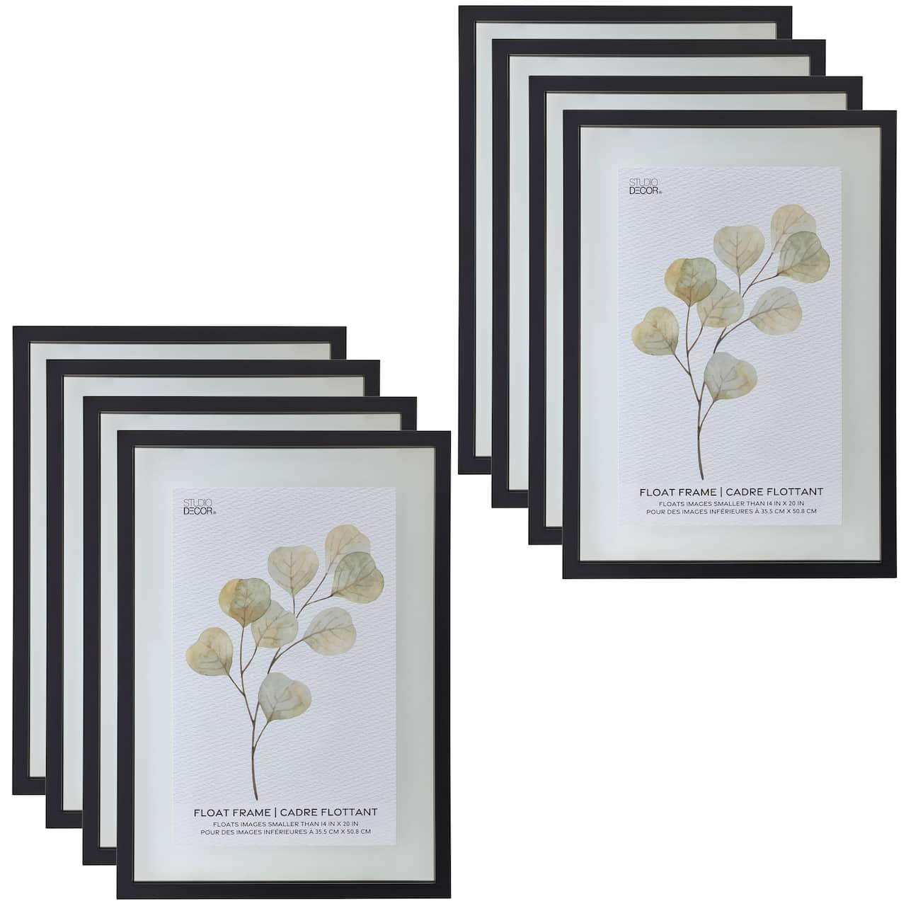 8 Pack: Black Float Frame by Studio Décor®